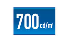 輝度 700cd/m2