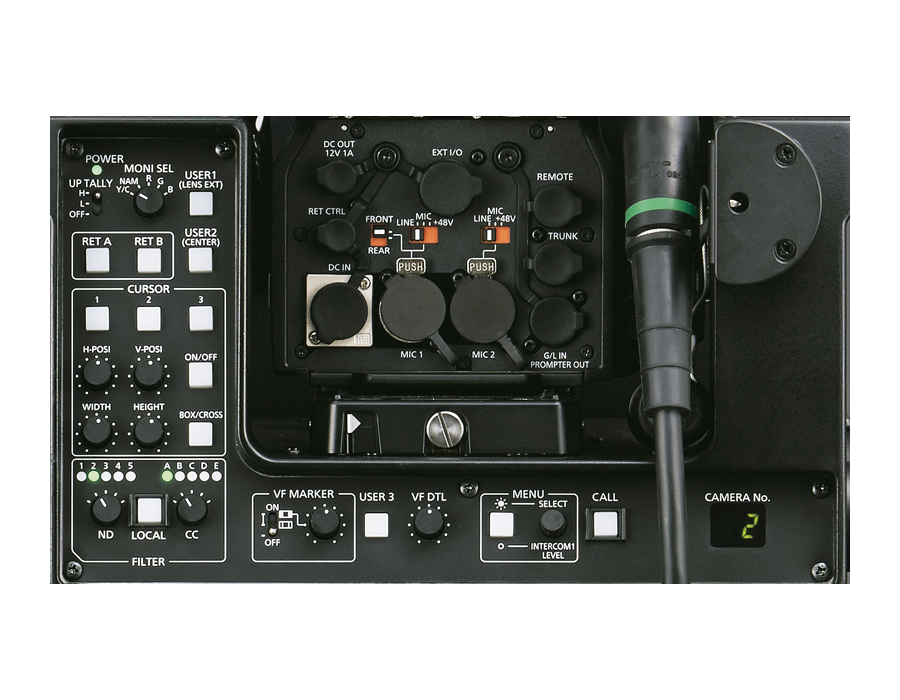 AK-HBU500GJリアコントロールパネル画像