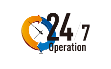 24/7 Operation Icon