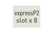 expressP2カードスロット×8基装備 Icon