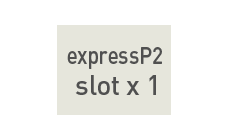 expressP2カードスロット×1基装備 Icon