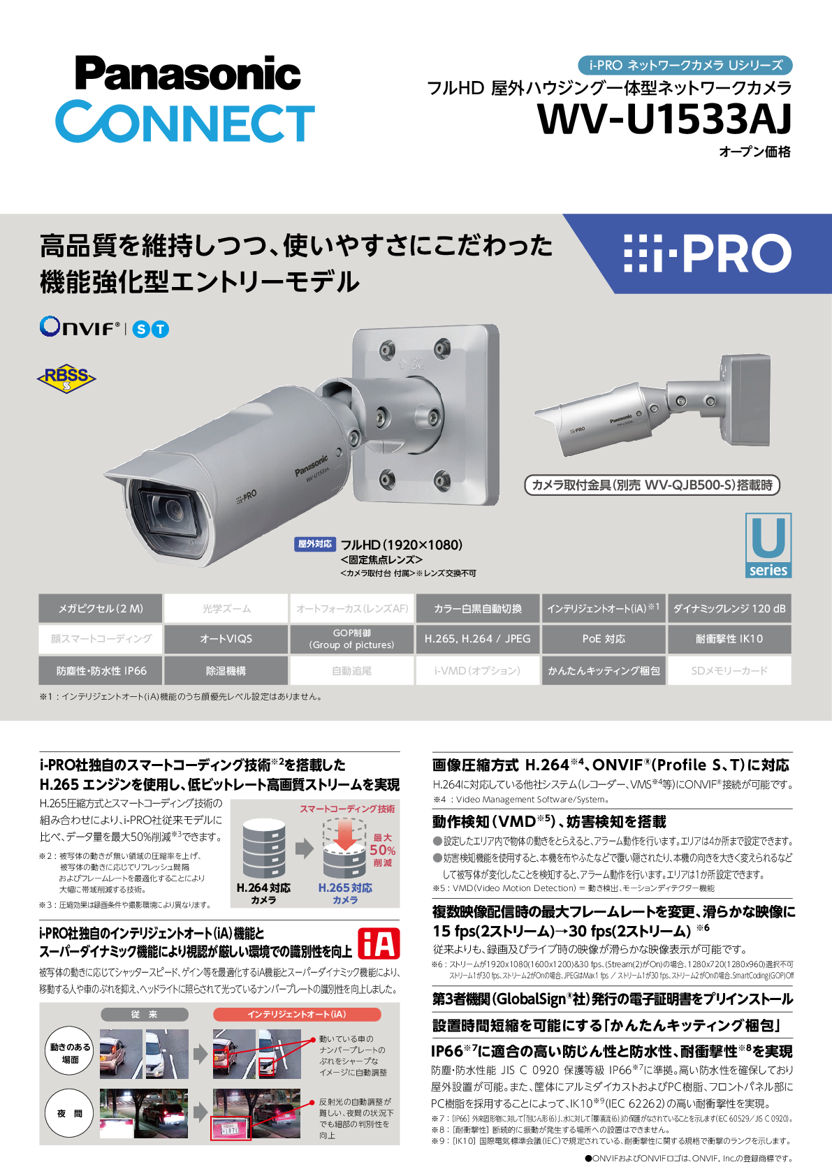 WV-U1533AJ　カタログ