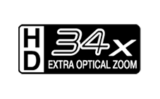 34倍 HD EX光学ズーム